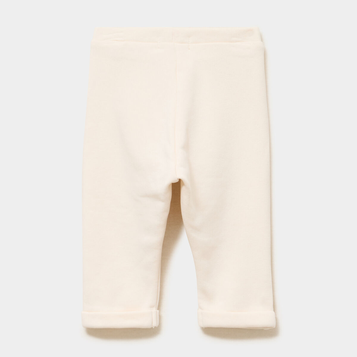 Pantalon de jogging relaxed avec noeud creme b&eacute;b&eacute; fille