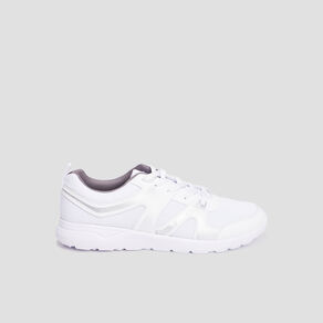 Baskets running à lacets blanc homme