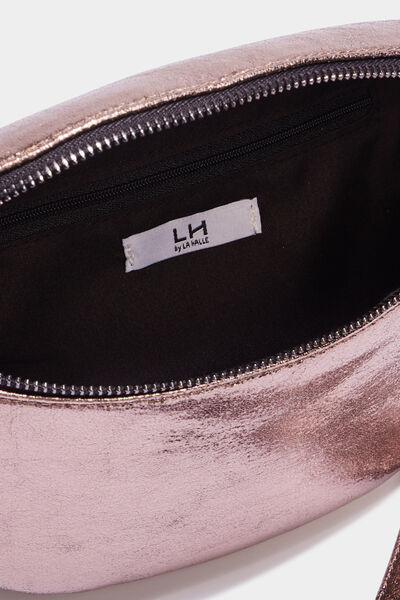 Sac banane arrondi couleur bronze femme