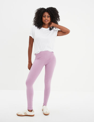 Legging long taille haute parme femme