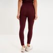 Legging de sport taille haute violet fonc&eacute; femme