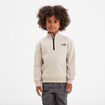 Sweat col camionneur zippé 1 poche gris foncé garçon