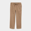 Pantalon chino droit taille &agrave; coulisse taupe homme