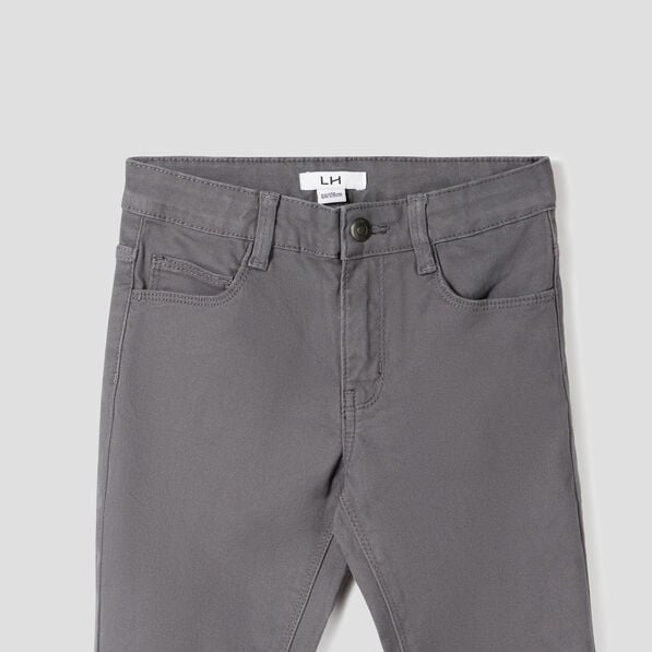 pantalon slim stretch gris fonce garcon Pantalon slim stretch gris foncé garçon