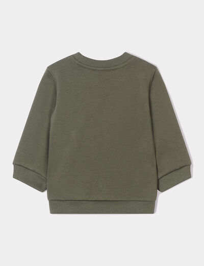 Sweat manches longues Pat Patrouille vert kaki bébé garçon