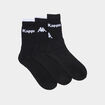 Lot 3 paires chaussettes sport Kappa noir gar&ccedil;on