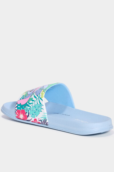 Mules de plage Stitch bleu femme