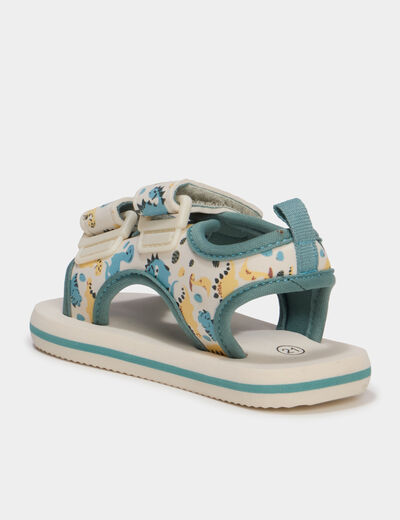 Sandales &agrave; scratchs multicolore b&eacute;b&eacute; gar&ccedil;on