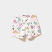 Short molletonn&eacute; &agrave; taille &eacute;lastiqu&eacute;e ecru fille