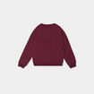 Sweat col rond manches longues bordeaux fille