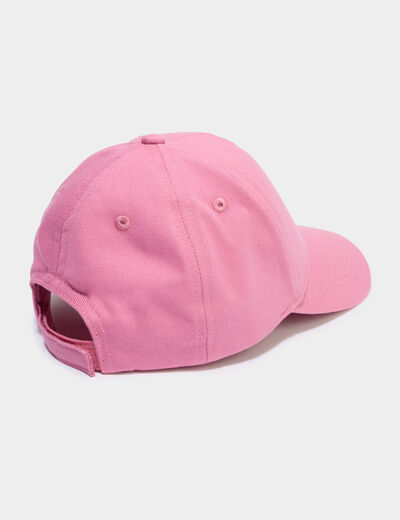 Casquette coton bride ajustable scratch vieux rose fille