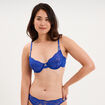 Soutien-gorge embo&icirc;tant dentelle bleu electrique femme