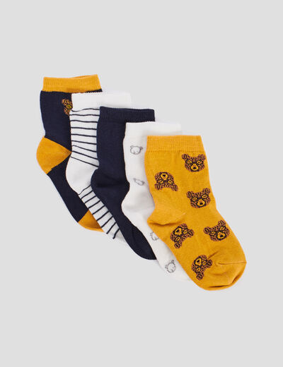 Lot 5 paires chaussettes bleu marine bébé garçon