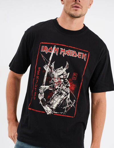 T-shirt manches courtes Iron Maiden noir homme