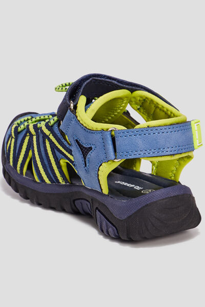 Sandales à scratchs Trappeur bleu garçon