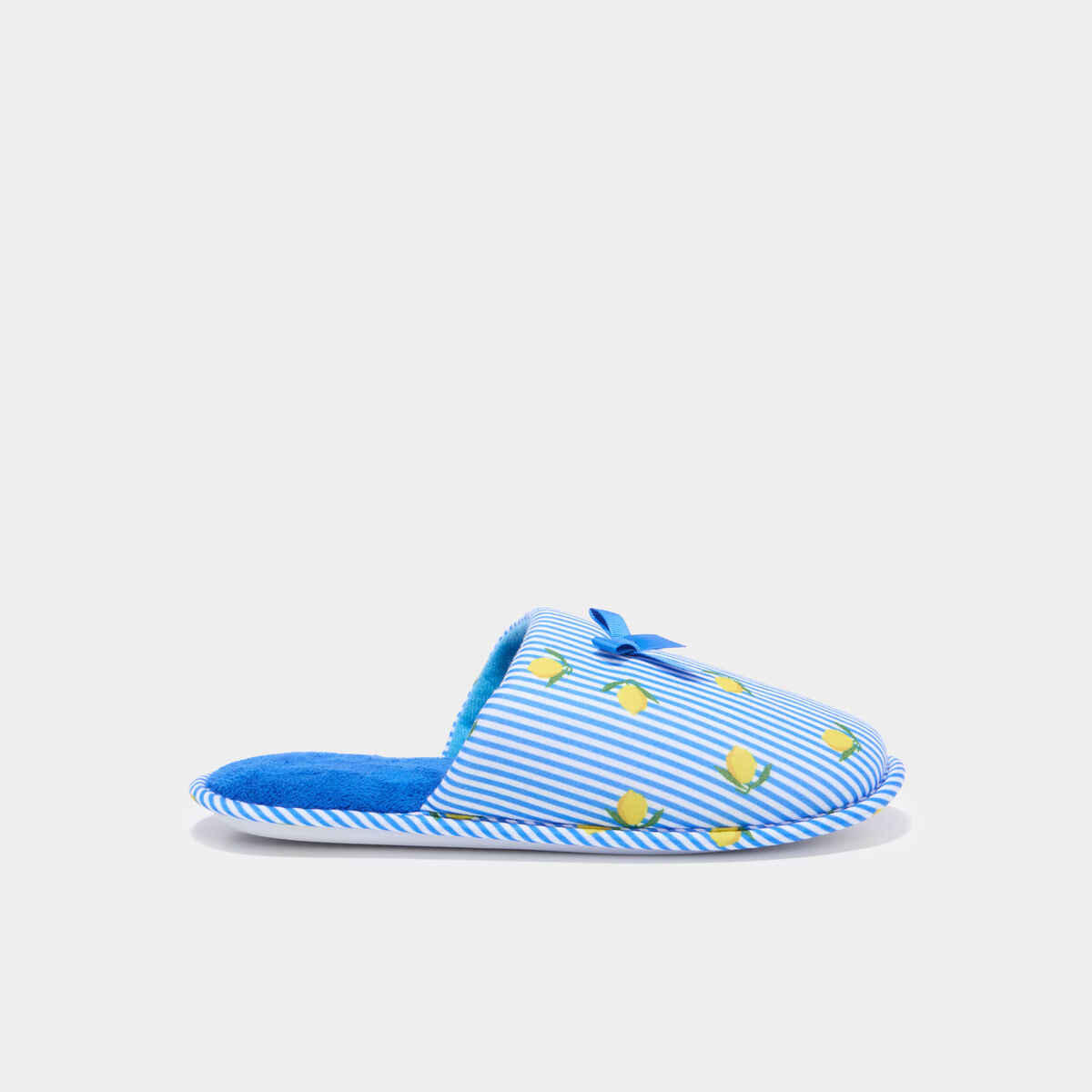 Chaussons mules doubl&eacute;s multicolore femme