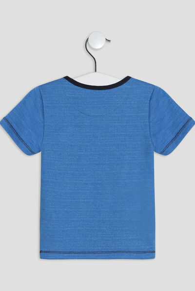 T-shirt manches courtes Creeks bleu bébé garçon