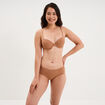 Soutien-gorge corbeille padd&eacute; microfibre vieux rose femme