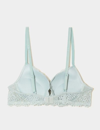 Lot 2 soutiens-gorge corbeille padd&eacute;s vert clair femme