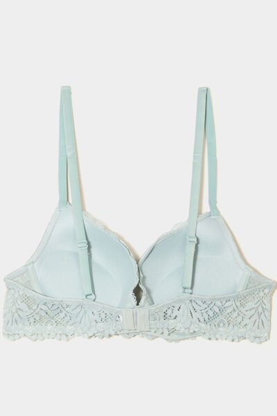 Lot 2 soutiens-gorge corbeille padd&eacute;s vert clair femme
