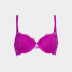 Soutien-gorge corbeille paddé dentelle violet femme