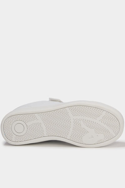 Tennis basses &agrave; scratchs Kappa FENIT rose pastel fille
