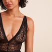 Body foulard dentelle noir femme