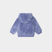 Gilet zippé effet polaire à capuche bleu lavande bébé garçon