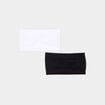 Lot 2 bandeaux coton sans armatures blanc femme