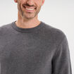 Pull col rond manches longues gris homme