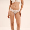 Shorty en dentelle blanc femme