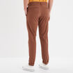 Pantalon chino slim stretch camel homme