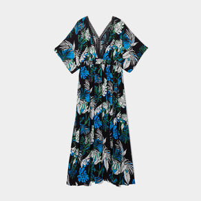 robe longue droite fluide taille smockee noir femmegt Robe longue droite fluide taille smockée noir femme grande taille