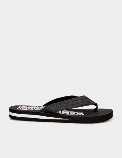 Tongs de plage noir homme