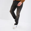 Jean stretch coupe regular denim noir homme