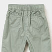 Pantalon ballon poches plaqu&eacute;es vert kaki b&eacute;b&eacute; fille