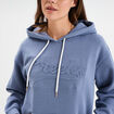 Sweat &agrave; capuche hoodie bleu gris femme