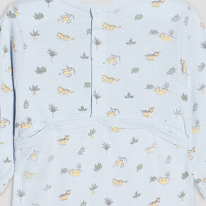 dors bien en coton manches longues bleu clair bebe Dors-bien en coton manches longues bleu clair bébé