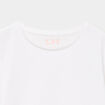 T-shirt manches courtes en coton blanc fille
