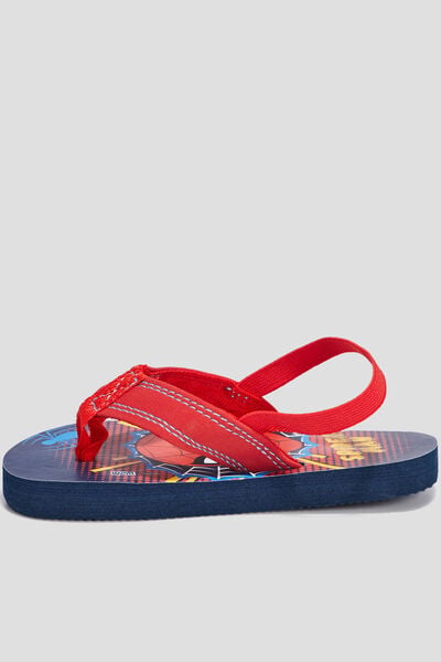 Tongs Spider-Man bleu marine gar&ccedil;on