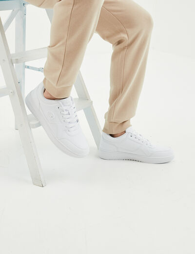 Tennis à lacets Champion blanc homme