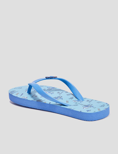 Tongs Wamea Beach bleu garçon
