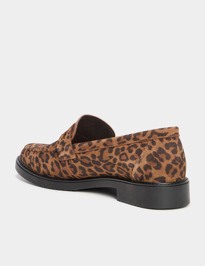 Mocassins en cuir multicolore femme