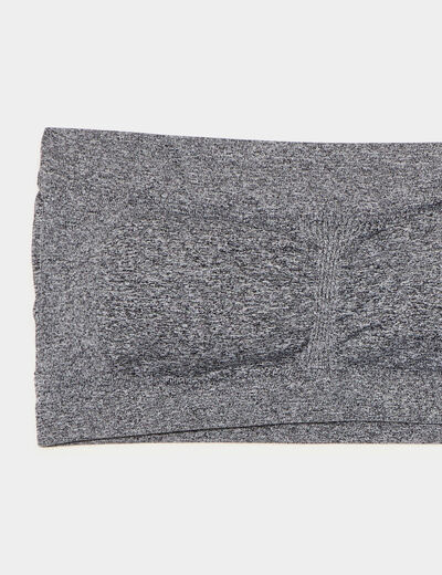 Lot 2 bandeaux paddés gris foncé femme