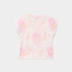 T-shirt manches courtes coton beige fille