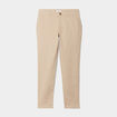 Pantalon chino slim coton marron cognac homme