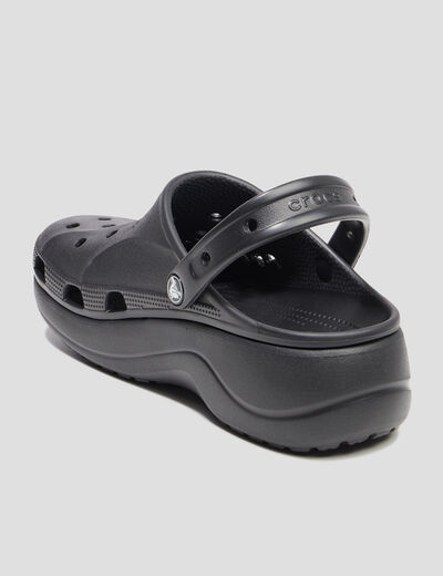 Sabots plateformes Crocs noir femme