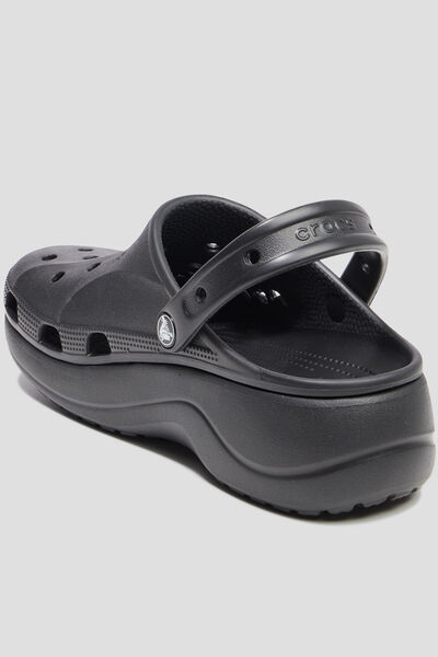 Sabots plateformes Crocs noir femme