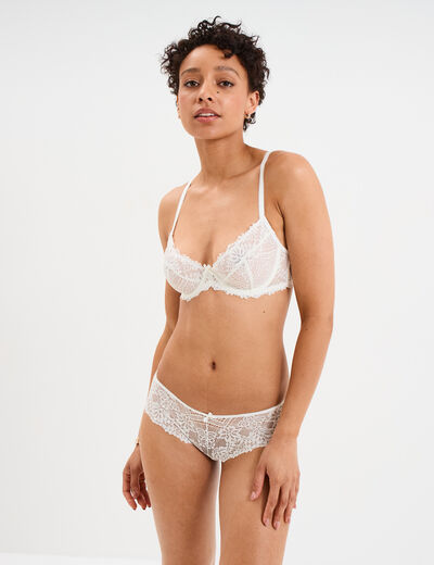 Soutien-gorge emboîtant dentelle blanc femme