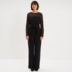 Combinaison pantalon avec dentelle noir femme